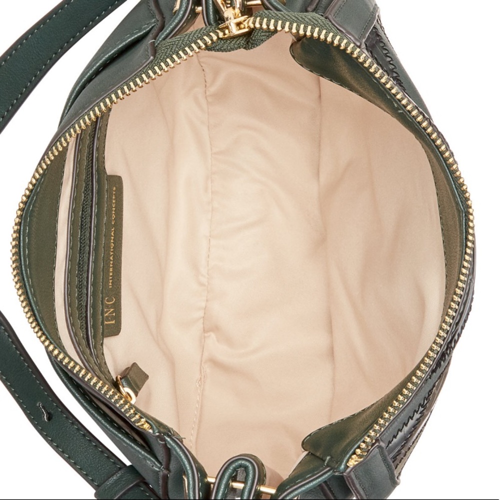 INC Crossbody Bag Rilie Patchwork Saddle - Picture 5 of 6